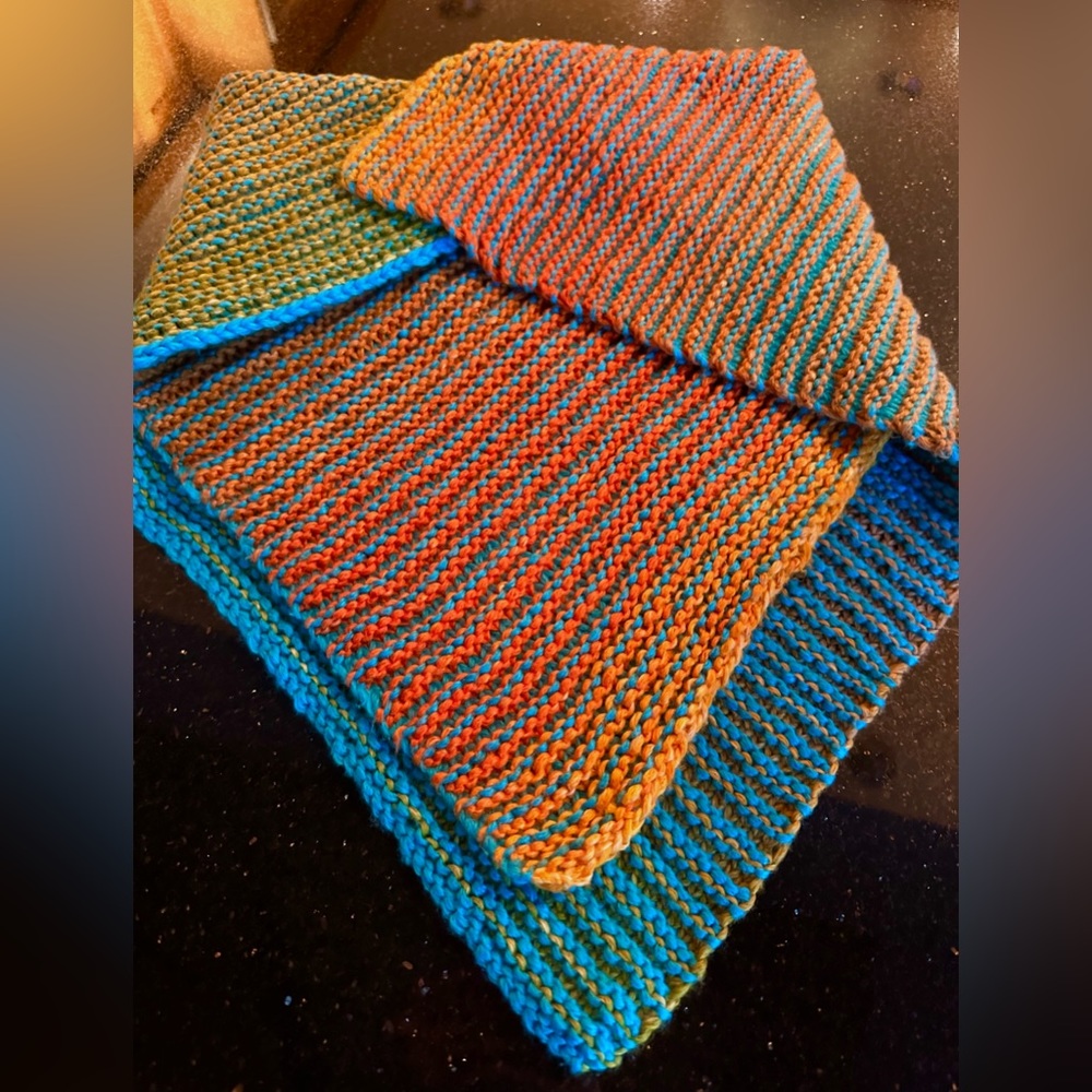 Luxury Stroller Baby Blanket HAND KNIT in Israeli Mako Cotton NEW & READY2GIFT